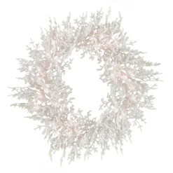 30 in. Pre-Lit HGTV Home Collection Christmas by the Sea Coral Wreath