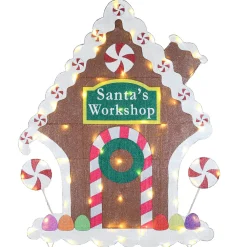 42 in. Pre-Lit Gingerbread House