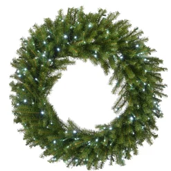 36 in. Pre-Lit Norwood Fir Memory Shape Wreath with Clear Lights