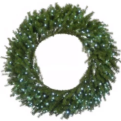 48 in. Pre-Lit Norwood Fir Wreath with Multicolor Lights
