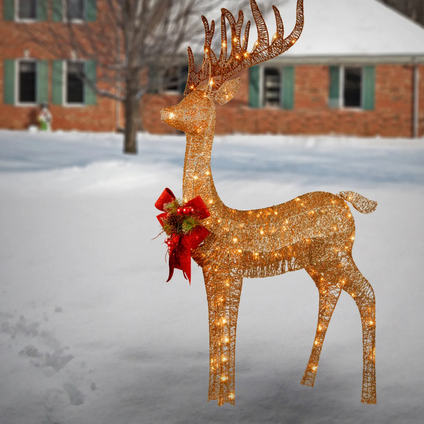 48 in. Pre-lit Standing Reindeer