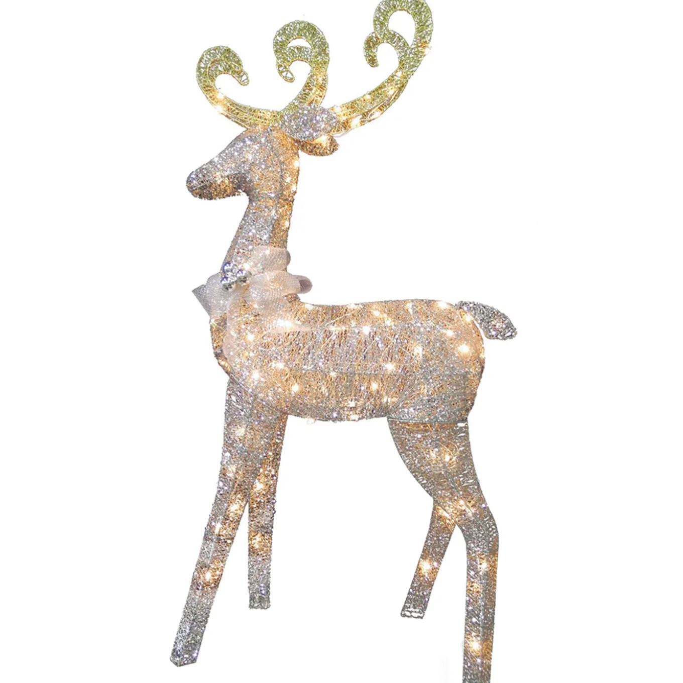 60 in. Reindeer Decoration with Clear Lights