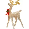 48 in. Reindeer Decoration with White LED Lights