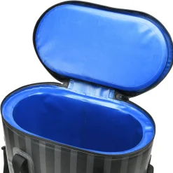 18 in. Soft Cooler Bag Gray Striped