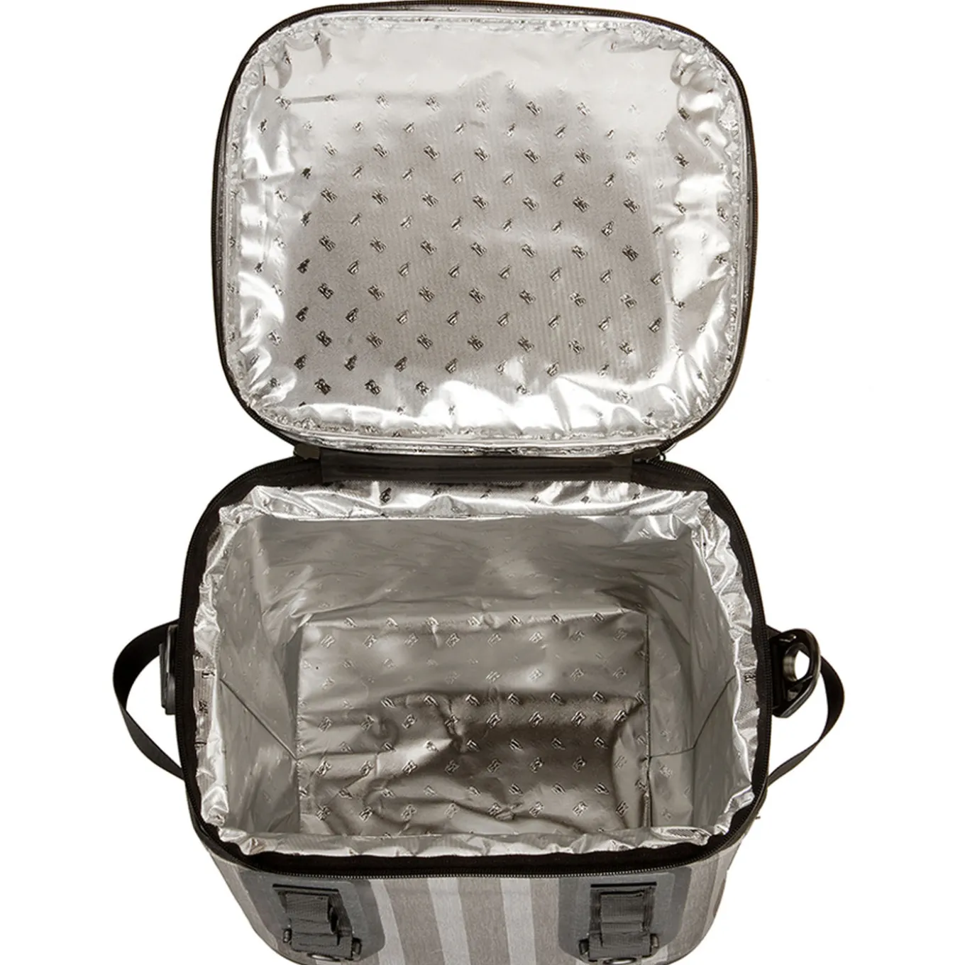 12 in. Soft Cooler Gray Striped