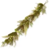 45 in. Spring Garland with Fern Leaves, Lavender, Leafy Greens