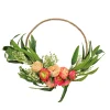 16 in. Spring Hoop Wreath with Eucalyptus and Buttercups