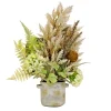 33 in. Spring Potted Plant Table Decoration with Hydrangea Blooms, Assorted Palms