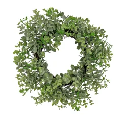 14 in. Spring Table Wreath with Eucalyptus Leaf Stems