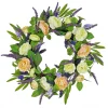 24 in. Spring Wreath with Ranunculus and Astilbe Flower Blooms
