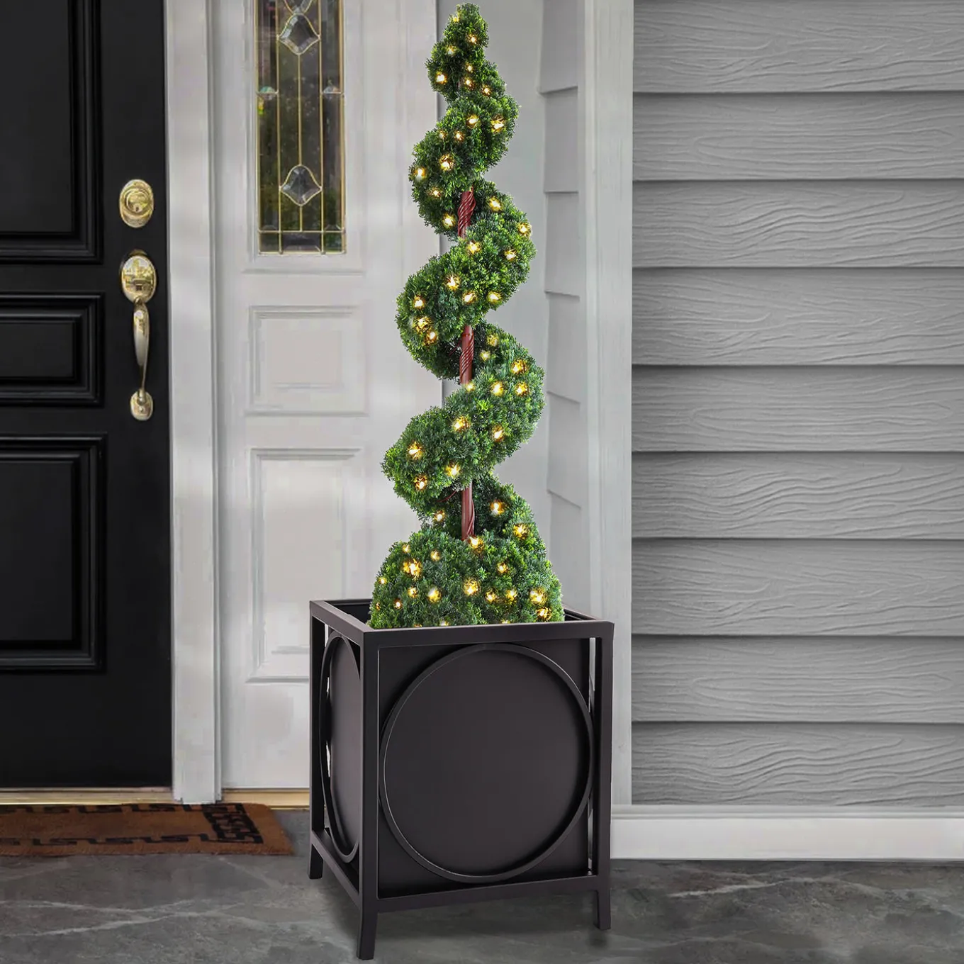 23 in. St. Remy Planter, Black Color