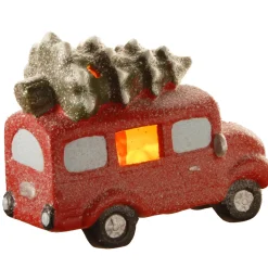 7 in. Terracotta Holiday Truck with Warm White LED Lights