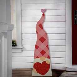 36 in. Valentine's Heart Gnomes Porch Decoration