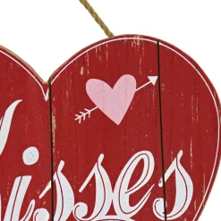 11 in. Valentine's 'Kisses' Wall Decor