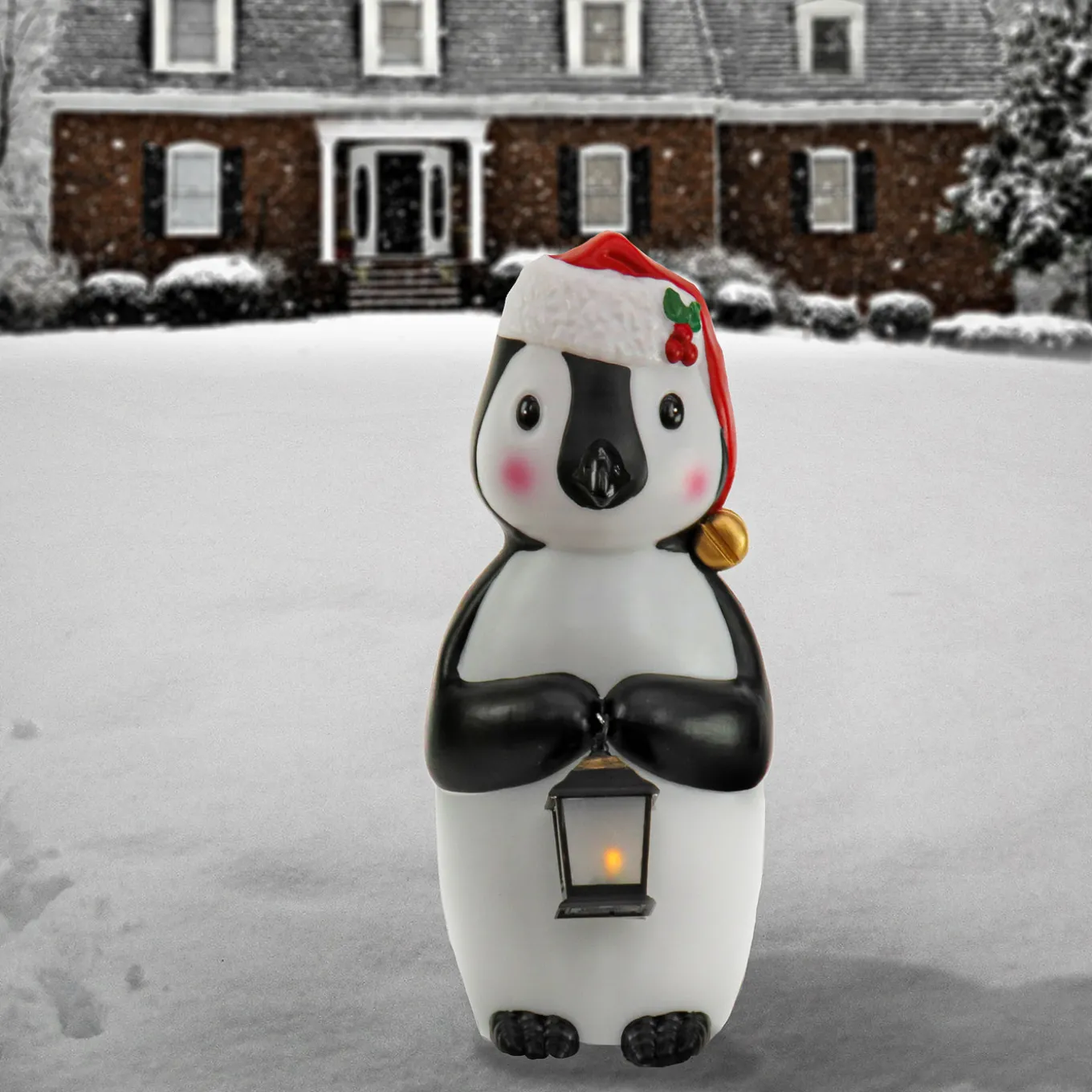 23 in. Vintage Penguin Prelit Decor