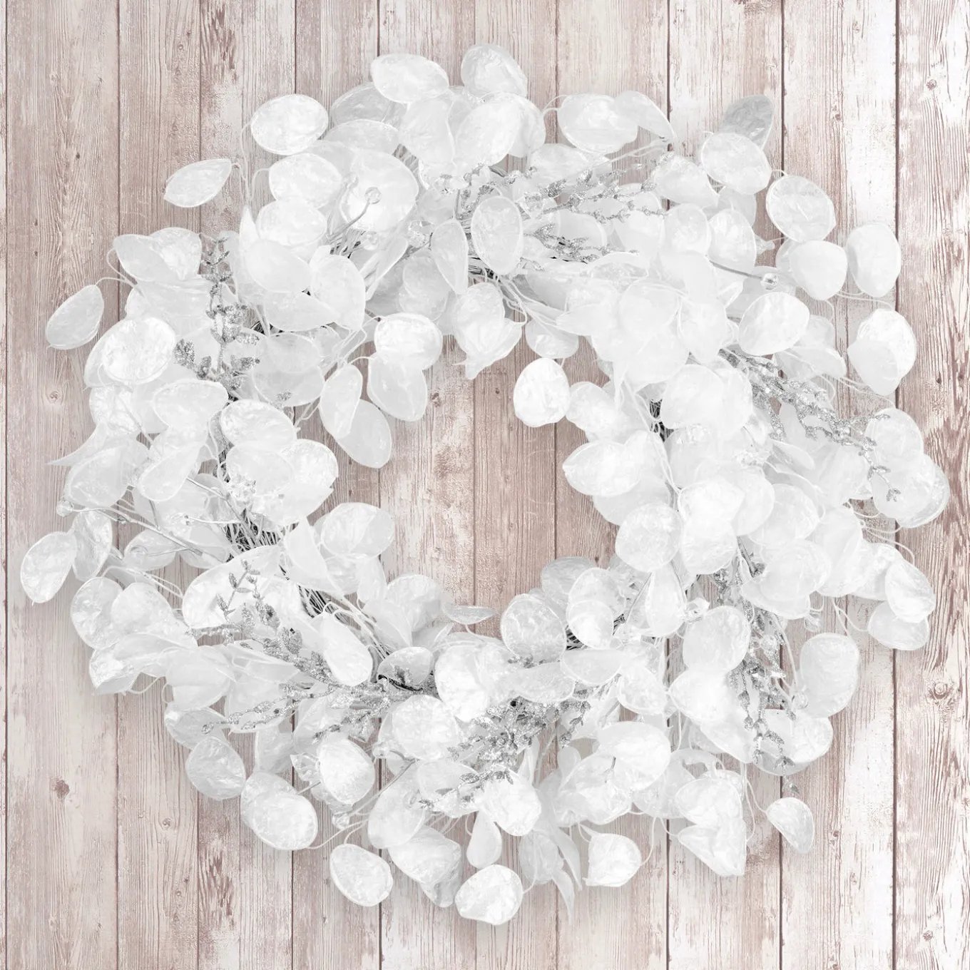 24 in. Winter Frost White Wreath