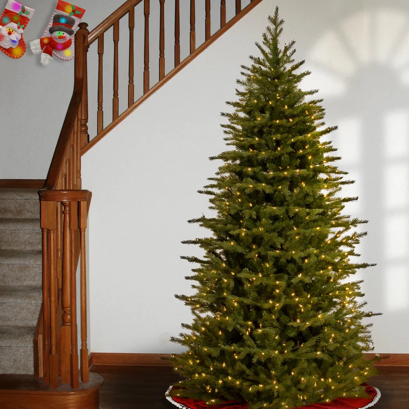 7.5ft. Pre-Lit Nordic Spruce Tree with Clear Lights