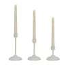 HGTV Home Collection Flameless Heritage Candle Set, White Base