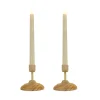 HGTV Home Collection Flameless Heritage Candle Pair, Natural Base