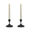 HGTV Home Collection Flameless Heritage Candle Pair, Black Base