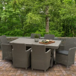 7-Piece Antrim Collection All-Weather Wicker Finish Dining Set