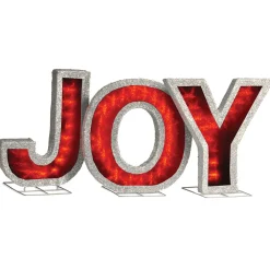 Pre-Lit LED JOY Decoration