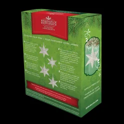 Scentsicles Decorative Ornament, Metal White Star, White Winter Fir with Refill