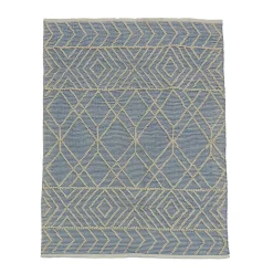5x7 ft. Cloud Blue Hand Woven Outdoor Rug