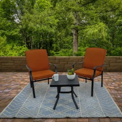 4x6 ft. Cloud Blue Hand Woven Outdoor Rug