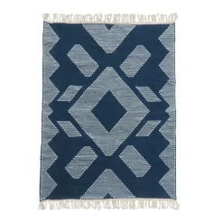 4x6 ft. Indigo Blue Hand Woven Outdoor Rug