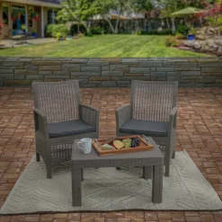 5x7 ft. Sand Hand Woven Outdoor Rug