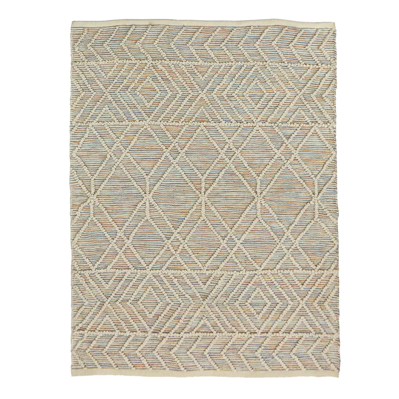 5x7 ft.Multicolor Hand Woven Outdoor Rug