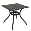32x32x30 in. Bourton Small Space Cast Aluminum Straight Mesh All-Weather Dining Table, Seats 4, Bourton Collection